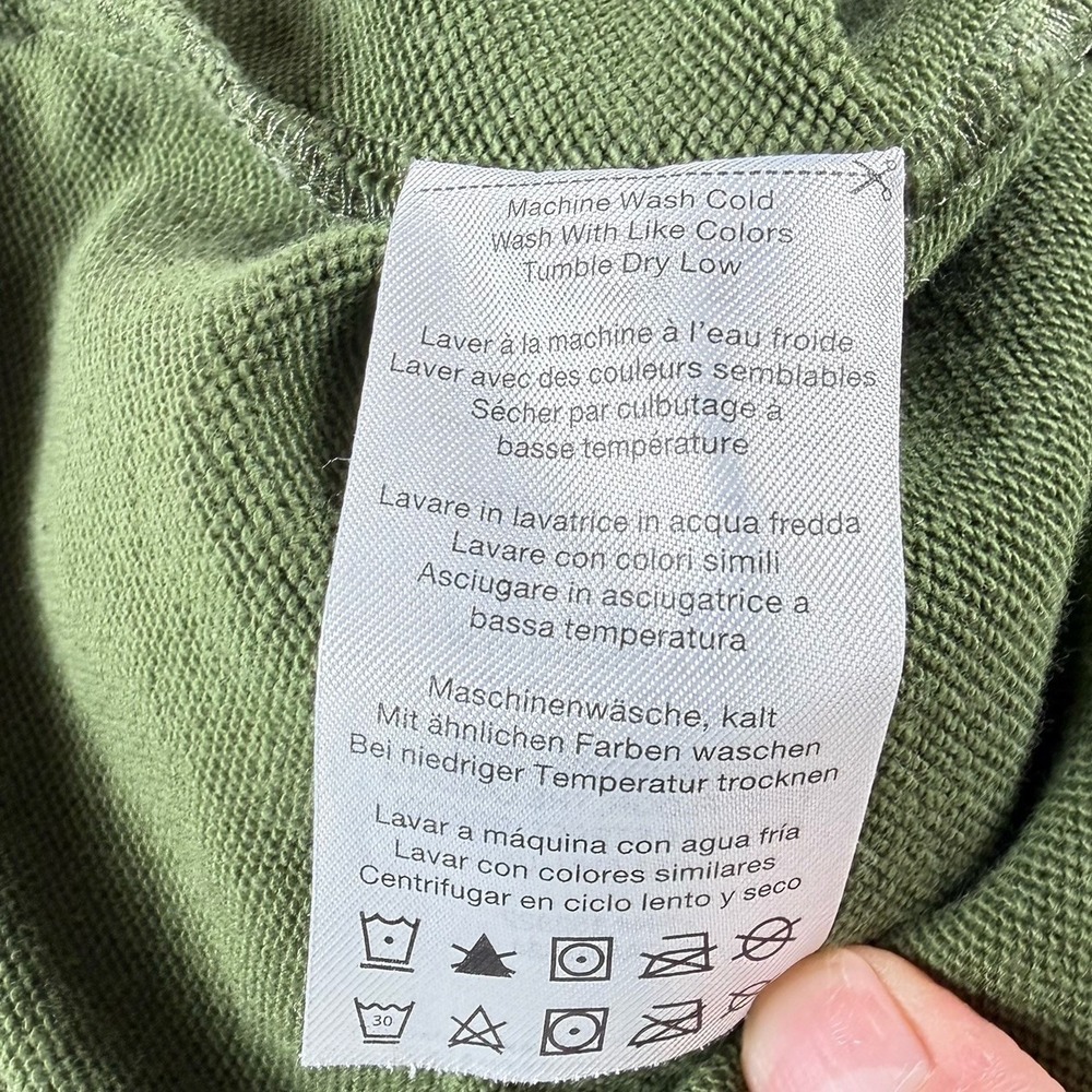 YETI Mens French Terry Hoodie Sz XXL Olive‎ Green Leather Accents Outdoor Nature - Picture 10 of 10